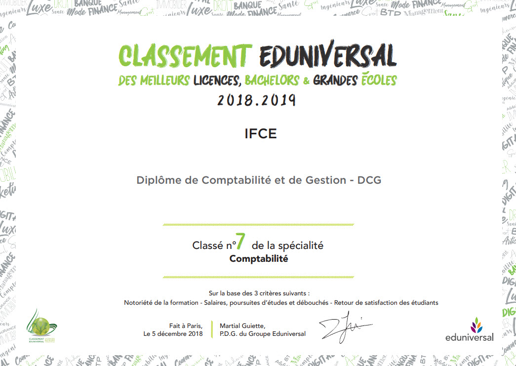 Classement Eduniversal 2018-2019